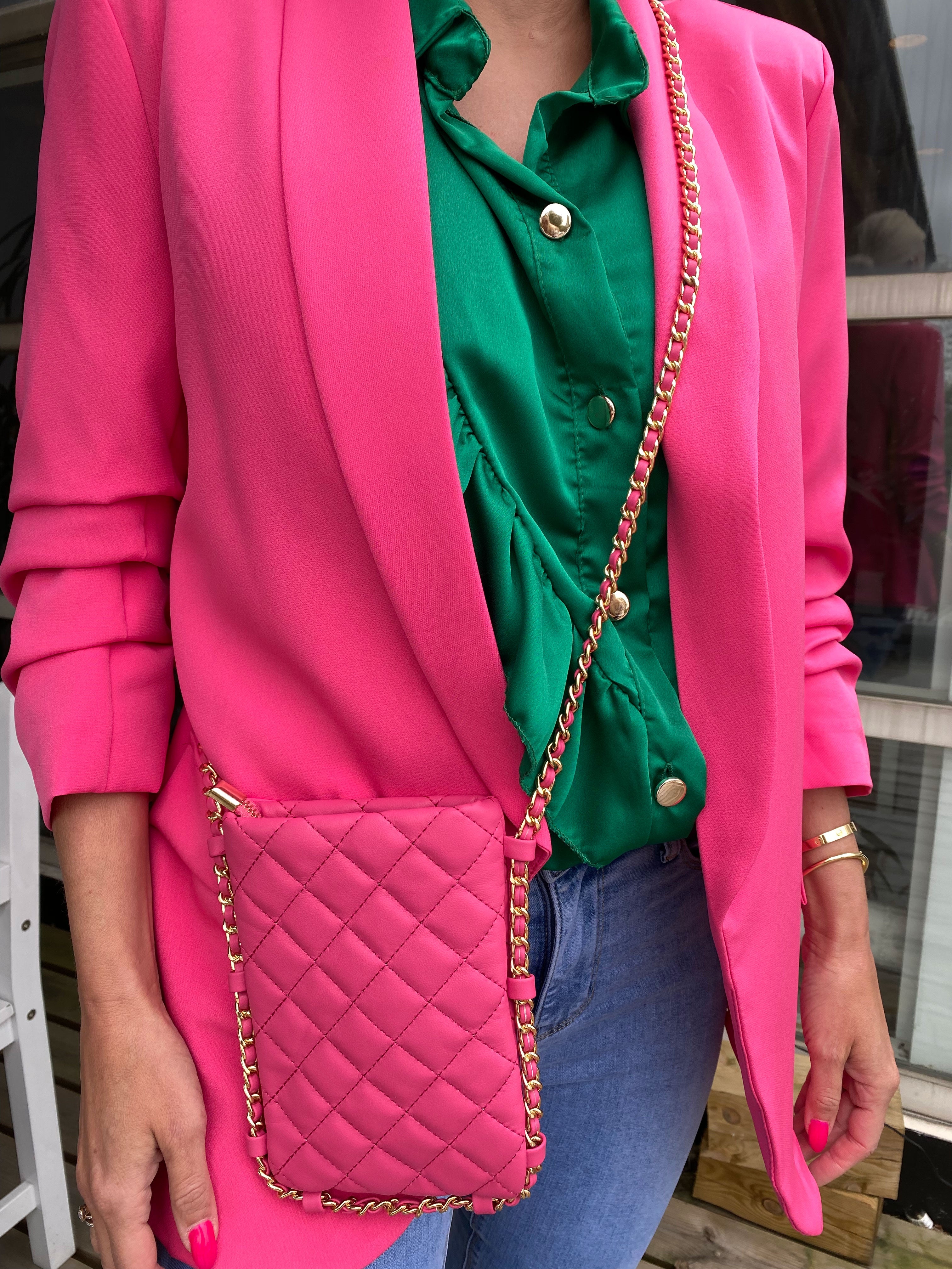 Caroline - Lille taske med guldkæde